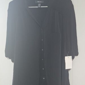 Style & Co. Black Blouse